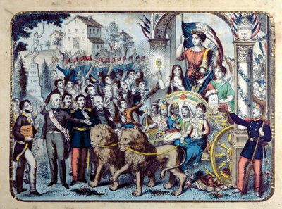 Republikansk allegori som feirer den franske grunnloven av 1876 av French School