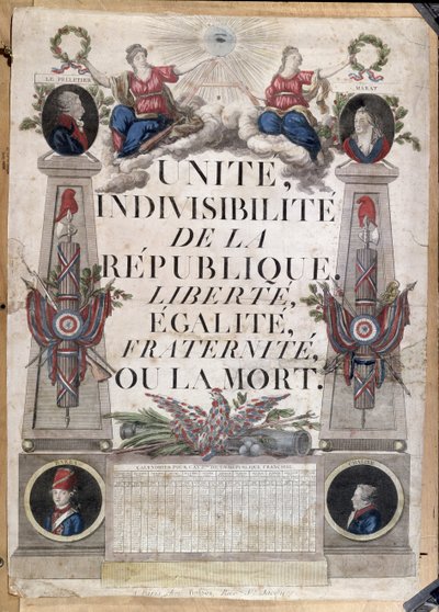Republikansk kalender, 1794 av French School