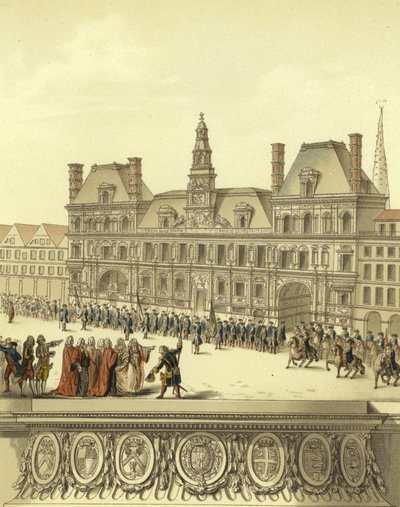 Gjennomgang av vaktene i byen Paris av French School