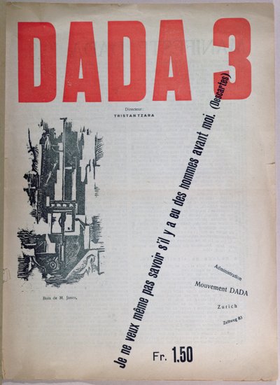 Rev bilde av Dada. 3, de Senbu r 1918 av French School