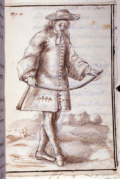 Rabdomancy - rabdomancy - sourcellerie - i "" Okkult fysikk, eller behandling av spådomsstaven og dens nytte for oppdagelsen av kilder til miner, cacher, tyver og flyktende mordere, etc"" - av Pierre Le Lorrain (Abbe de Vallemo) av French School