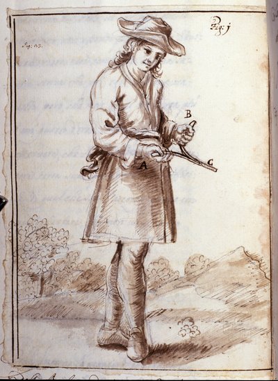 Rabdomancy - rabdomancy - sourcellerie - i "" Okkult fysikk, eller behandling av spådomsstaven og dens nytte for oppdagelsen av kildene til miner, cacher, tyver og flyktende mordere, etc"" - av Pierre Le Lorrain (Abbe de Vallemo) av French School