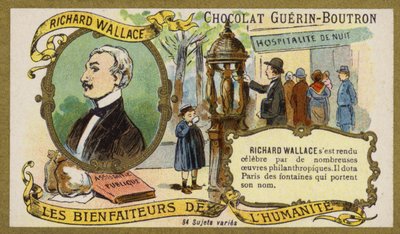 Richard Wallace , engelsk kunstsamler og filantrop (chromolitho) av French School