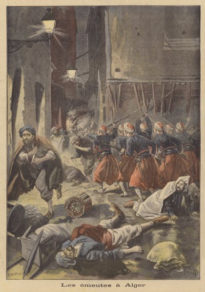 Opptøyer i Alger av French School