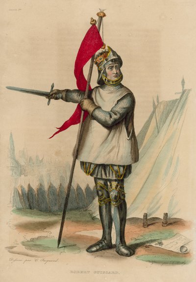 Robert Guiscard (farget gravering) av French School