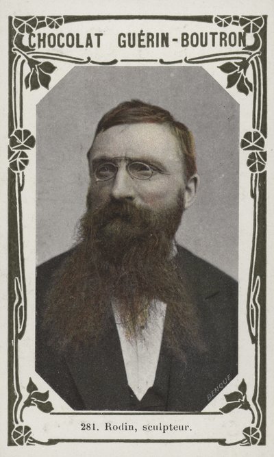 Rodin, skulptør (farget bilde) av French School