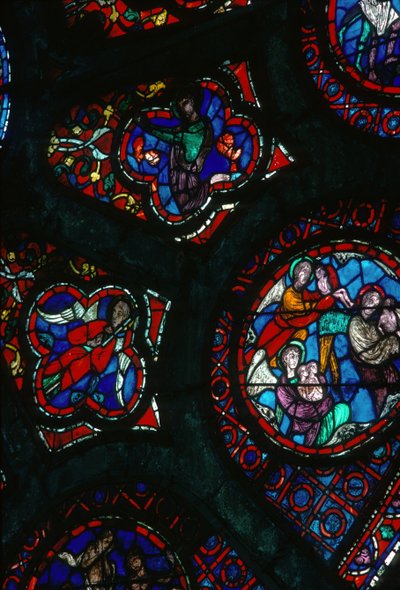 Rose vindu detalj av French School