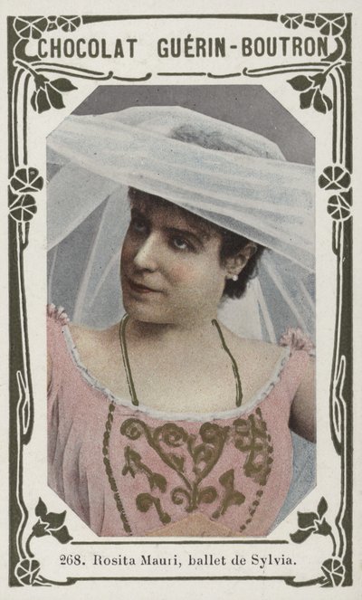Rosita Mauri, ballet de Sylvia (farget bilde) av French School