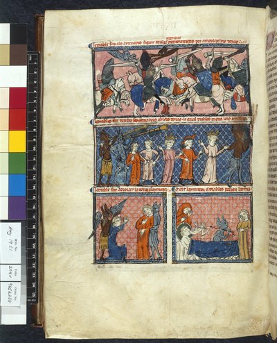 Royal 19 C. 1, f.204v Diabolic Temptations, illustrasjon fra 
