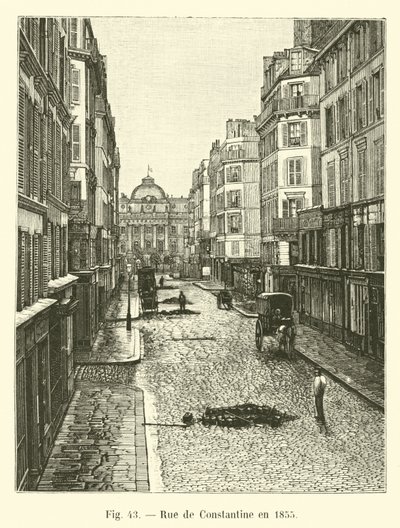 Rue de Constantine i 1855 av French School