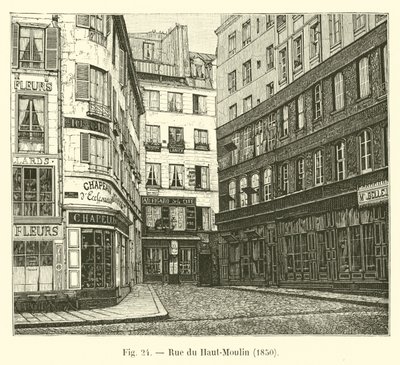 Upper Moulin Street, 1850 av French School