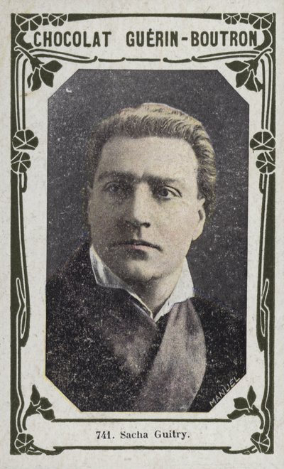 Sacha Guitry (farget bilde) av French School