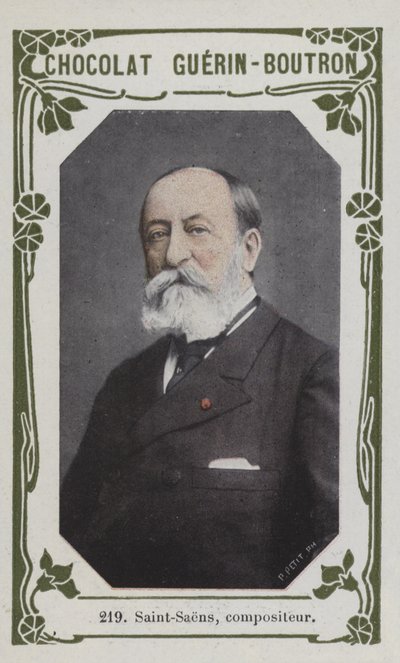 Saint-Saens, komponist (farget bilde) av French School