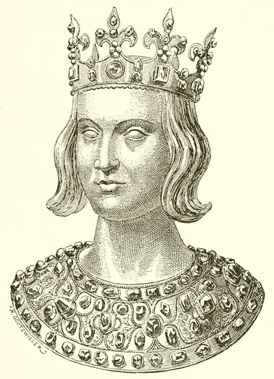 Saint Louis (fra et relikvieskrin) av French School