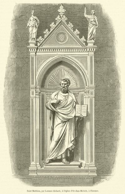 Saint Matthieu (gravering) av French School
