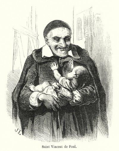 Saint Vincent de Paul (gravering) av French School
