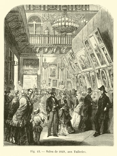 Salong fra 1849, på Tuileriene av French School