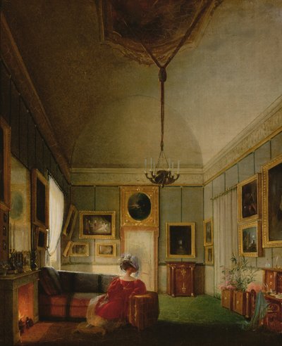 Salongen til Hortense de Beauharnais (1783-1837) på Arenenberg av French School