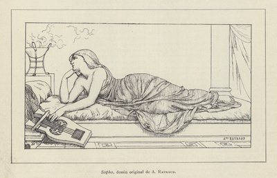 Sappho (litho) av French School