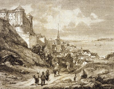 Saumur, Frankrike (gravering) av French School