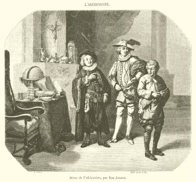 Scene fra Alkymisten (gravering) av French School