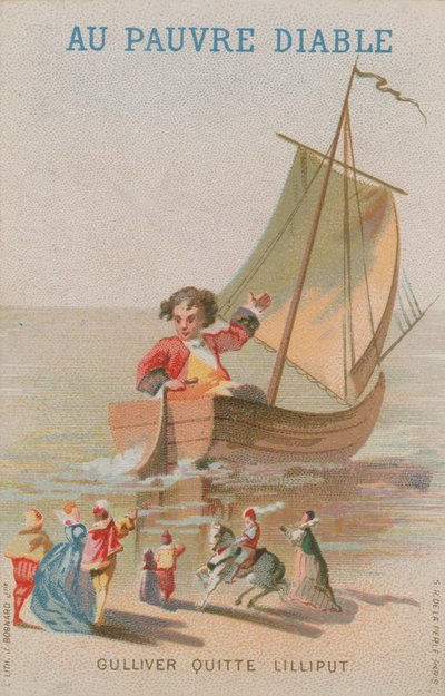 Scene fra Gullivers Travels av French School
