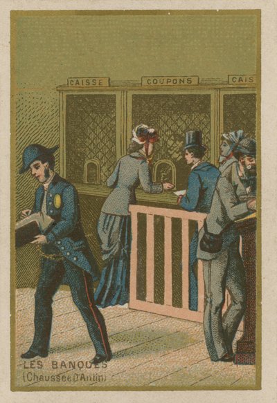 Scene i en bank av French School