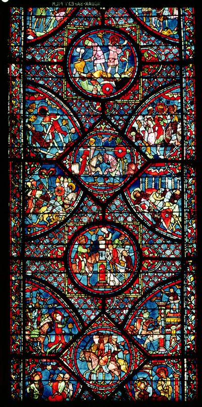 Scener fra Karl den Stores liv (747-814) fra ambulatoriet, ca. 1215-25 (se også 182939) av French School