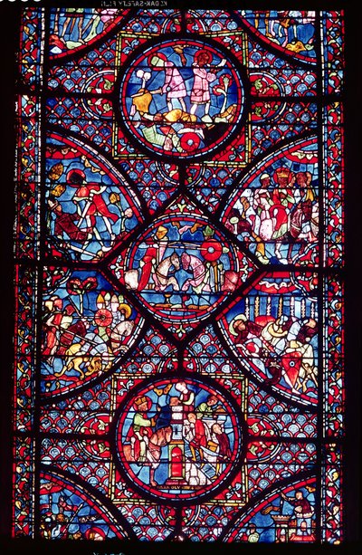 Scener fra Karl den Stores liv (747-814) fra ambulatoriet, ca. 1215-25 (se også 182938) av French School