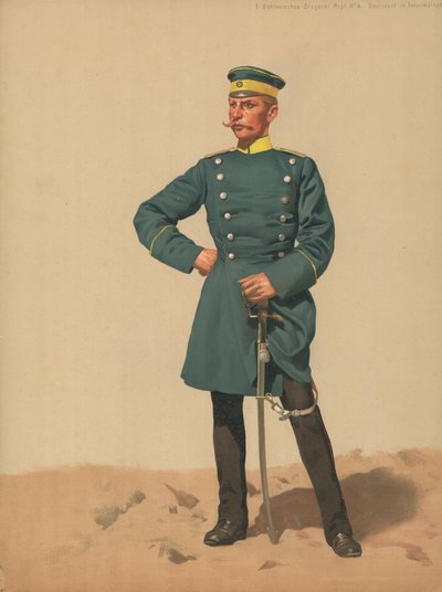 Silesian Dragons Regt nr. 4, løytnant i midlertidig frakk av French School
