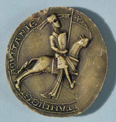 Segl av Arthur I (1187-1203) hertug av Bretagne av French School
