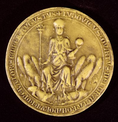 Segl til Louis IV de Baviere (1287-1347) 1200-1400-tallet av French School