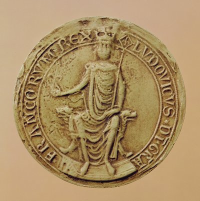 Ludvig VIIIs segl (1187-1226) (voks) av French School