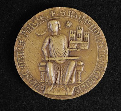 Andre segl av Raymond VII (1197-1249) fra Toulouse (voks) av French School