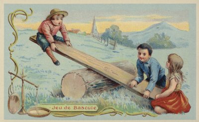Seesaw (chromolitho) av French School
