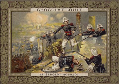 Sersjant Jules Bobillot, fransk soldat, ved beleiringen av Tuyen Quang, Tonkin, kinesisk-fransk krig, 1884-1885 av French School