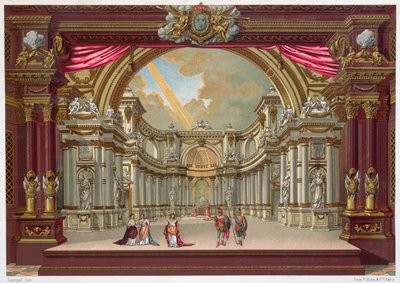 Scenografi for teatret i Versailles av French School