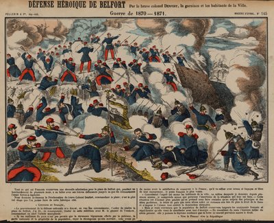 Beleiring av Belfort, fransk-prøyssisk krig, november 1870 - februar 1871 av French School
