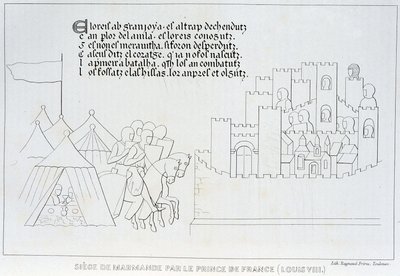 Beleiring av Marmande av Louis VIII av French School