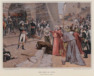 Belagerung von Pavia von French School