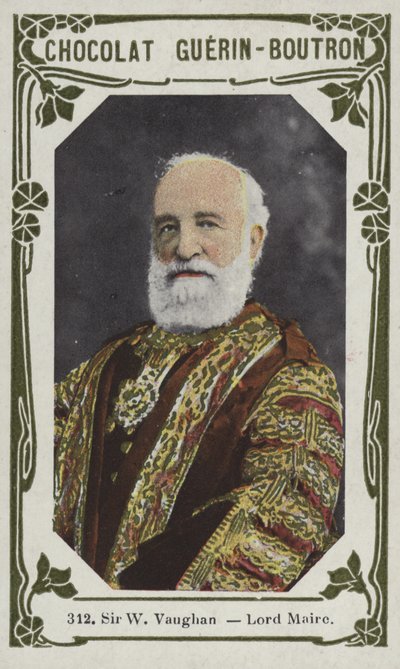 Sir W Vaughan, Lord Maire (farget bilde) av French School