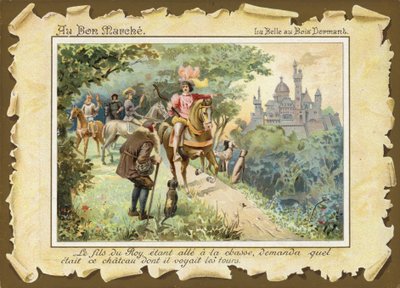 Dornröschen, Prinz zu Pferd von French School