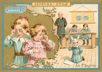 Sorg (chromolitho) av French School