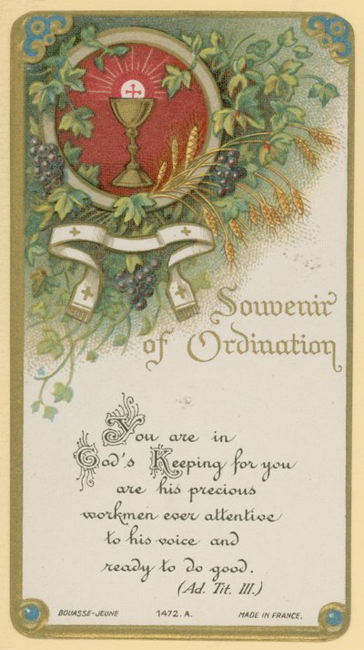 Souvenir av ordinasjon av French School
