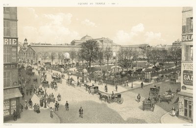 Square du Temple, 1881 av French School