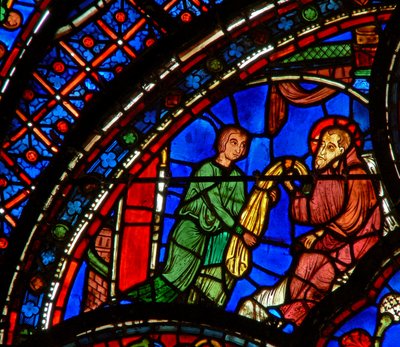 St Anthony: gir kappen sin til en disippel (w30b) av French School