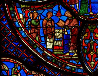 St Anthony: med søster går inn i kirken (w30b) av French School