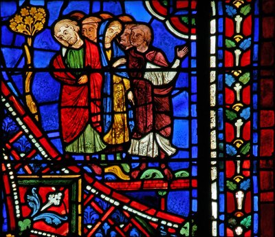 St. Apollinaire: de troende ved begravelsen hans (w36) av French School