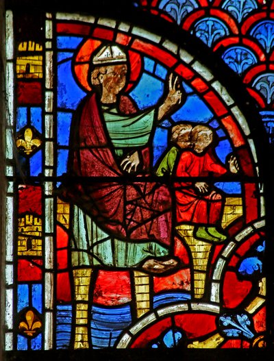 St Blaise forkynner og en konge ankommer av French School