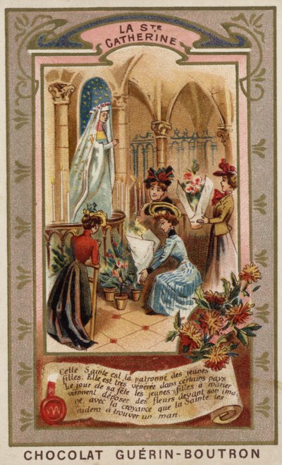 St. Katarinas dag (chromolitho) av French School